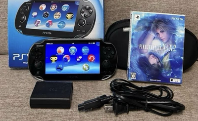 SONY PS Vita PCH-1100 Black Console w/ Box 32GB Memory Charger