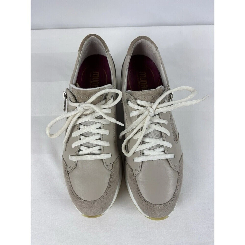 Zapatillas Munro Sutton Cremallera Lateral Tostado Crema 9 Arcos Soporte Foto 2 de 4