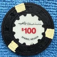 Giudici's (Victorian Gambling Hall) $100 Sparks, Nevada Poker Casino Chip V831
