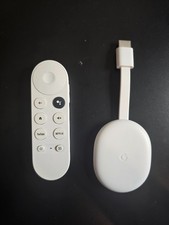 Google Chromecast 4K White with Google TV - No Plug/Cable