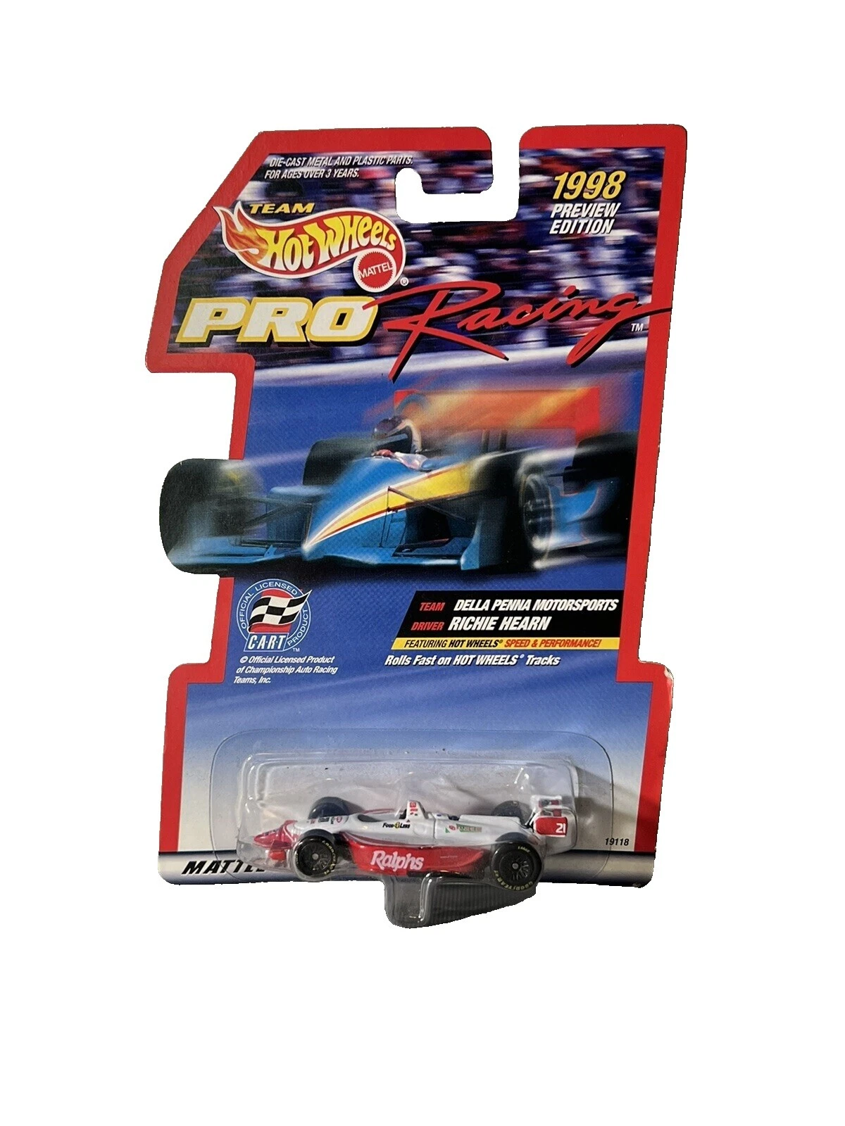 Hot Wheels Diecast Formula 1 Cars 1:64 Scale 1998 Vehicle Year