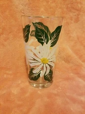 Vintage BOSCUL PEANUT BUTTER Drinking Glass Star Magnolia
