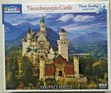 White Mountain Puzzles Neuschwanstein Castle - 1000 Piece Jigsaw Puzzle NEW