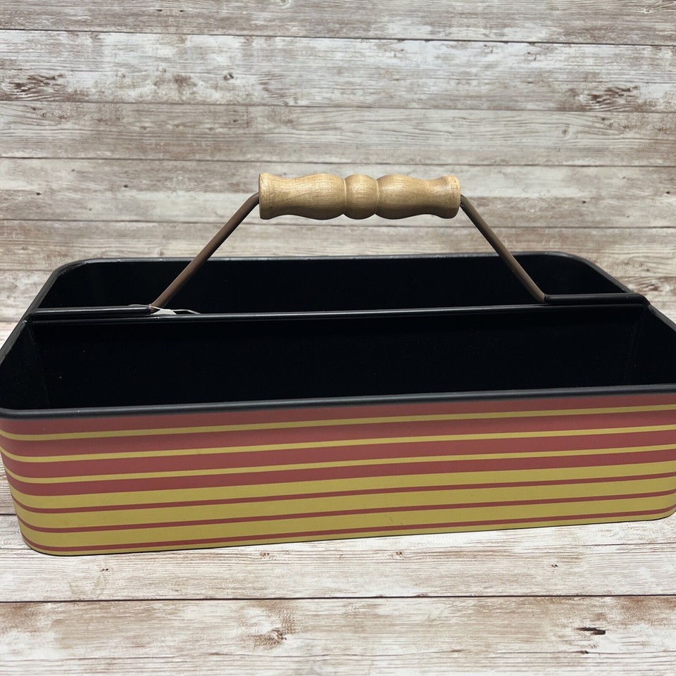 Vintage Style Metal Tool Box w/Handle 15 x 8 inches eBay