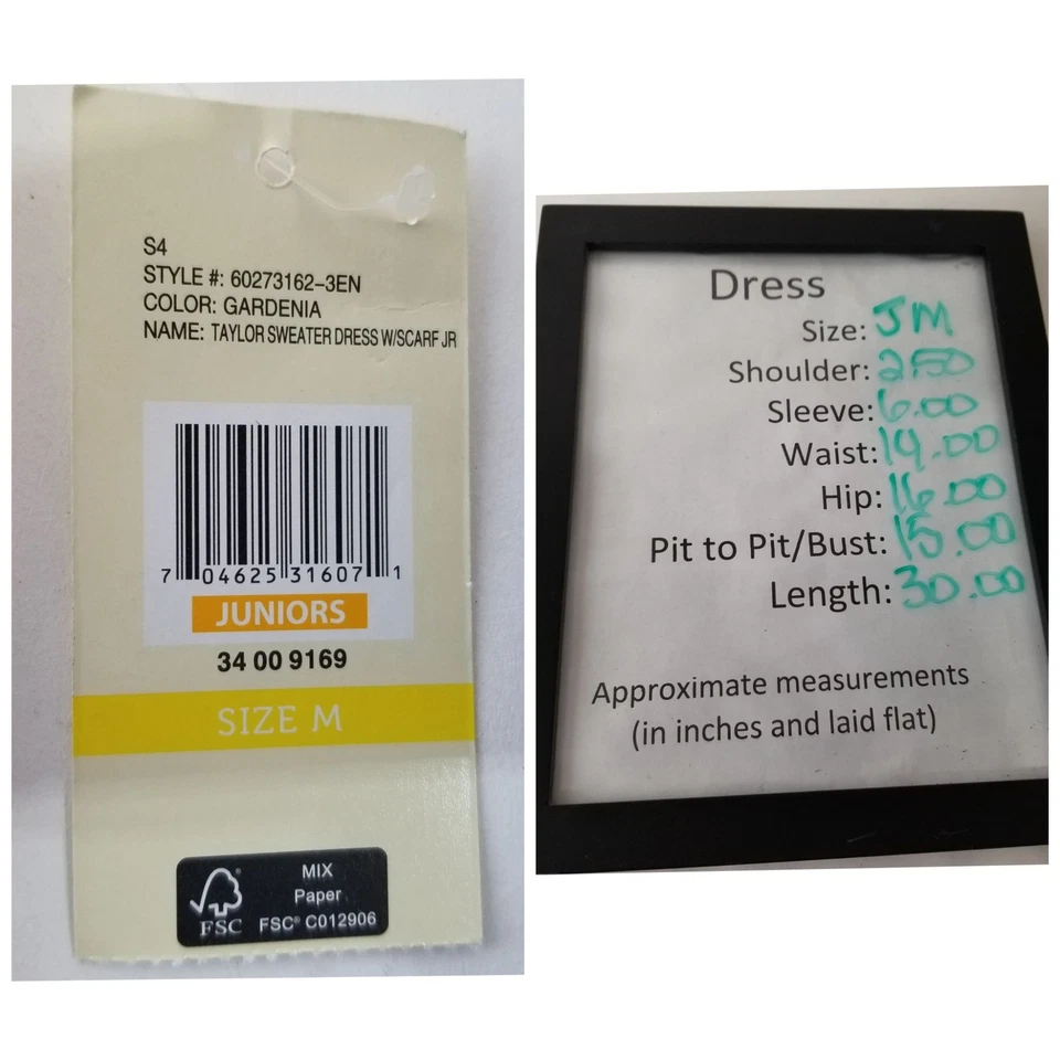 L.E.I. Vestido Suéter Júnior M Branco Creme Taylor Cabo Curto Preppy Igreja NOVO - Imagem 3 de 4