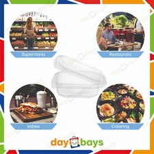 DayBays Feinkostbecher Salatbecher Salatbox Anhängendem Deckel Rechteckbecher