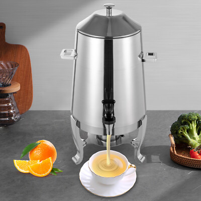 13L Commercial Insulated Hot and Cold Beverage Dispenser Server Stainless Steel