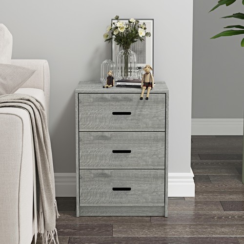 3 Drawer Wooden Bedroom Bedside Cabinet Furniture Storage Nightstand Side Table - Picture 108 of 130