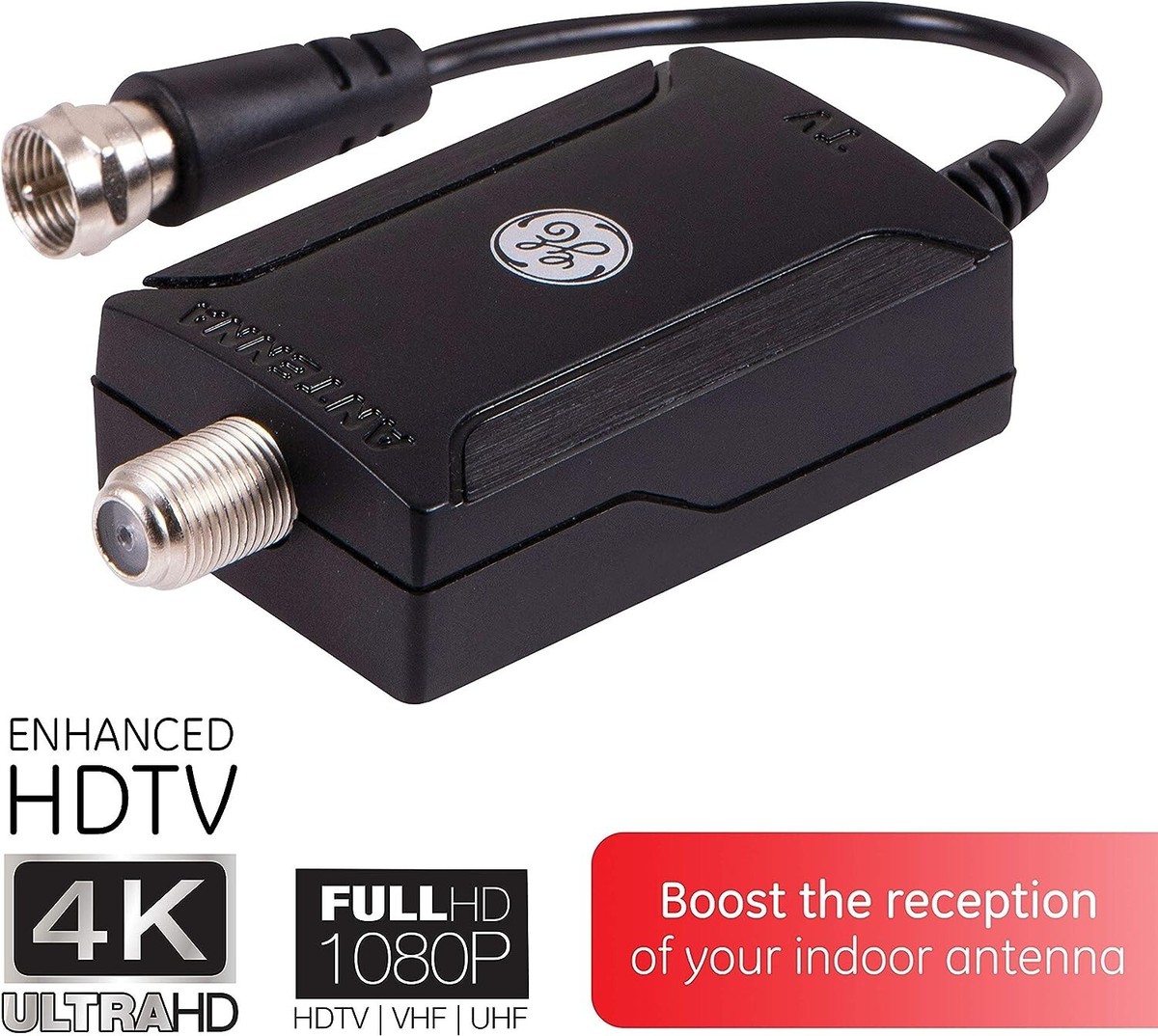 GE Indoor HD Digital TV Antenna Amplifier, Low Noise Antenna