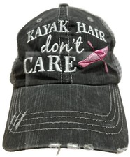 Berretto da baseball Kayak Hair Don’t Care donna canoa fiume vista mare maglia lago