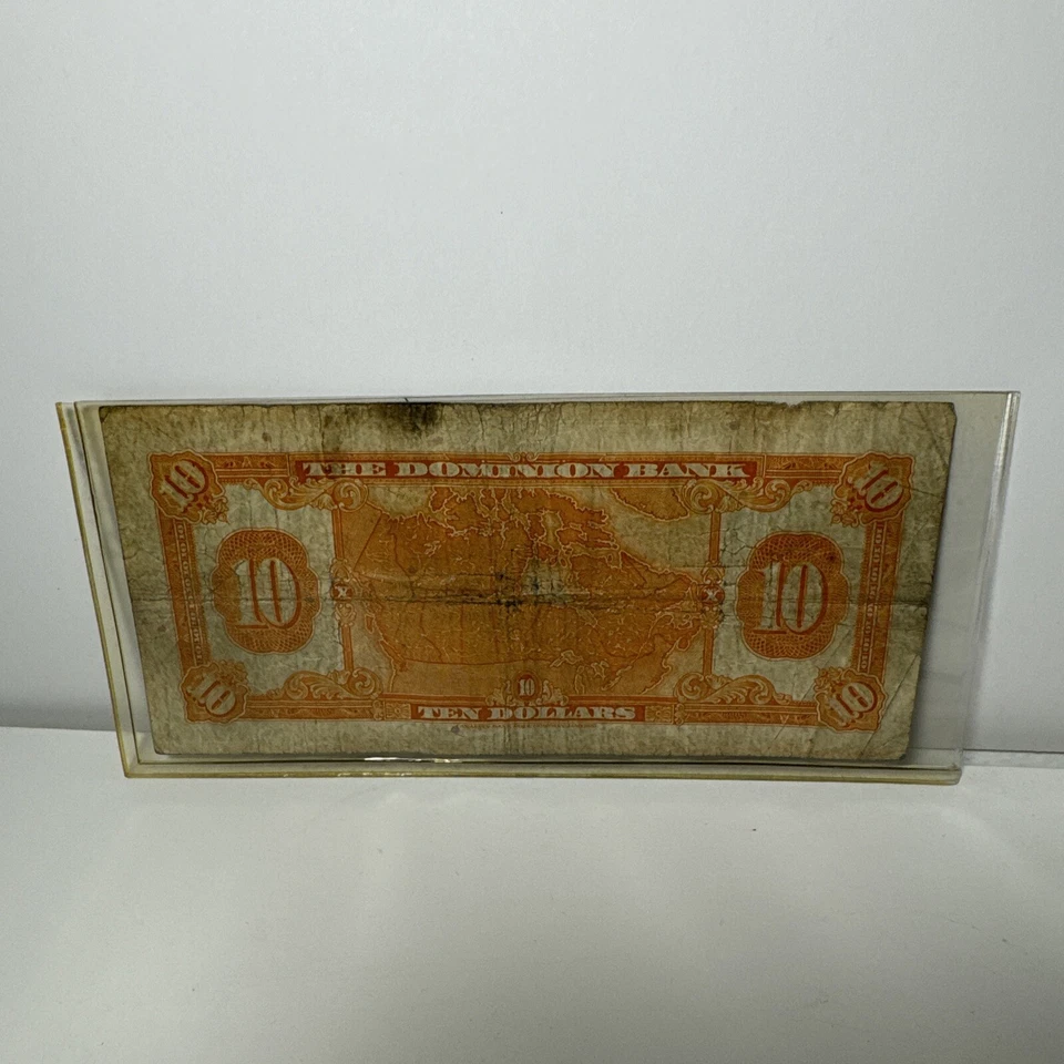 Billete de 10 dólares Dominion Bank 1935 - 1004392 Foto 2 de 2