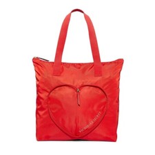 Victoria's Secret V-Day Packable Tote Bag Valentine's Day Red Heart NEW