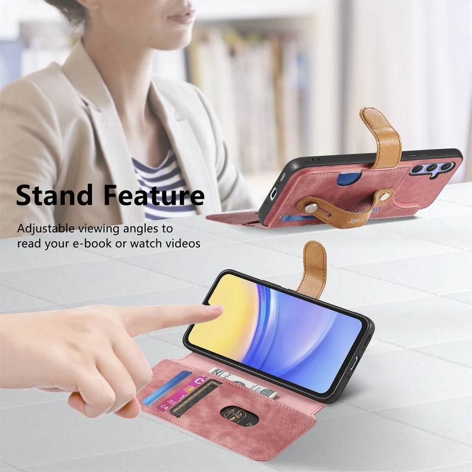 For Motorola Moto G Stylus 5G/Power/Play/G 5G 2024 Magnetic Leather Wallet Case - Image 3 of 4