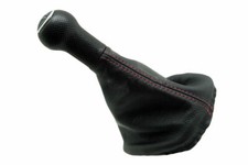 Manual Shift Boot Vinyl Leather Cover For Vw Jetta Vento Mk4 99-04 Red Stitch