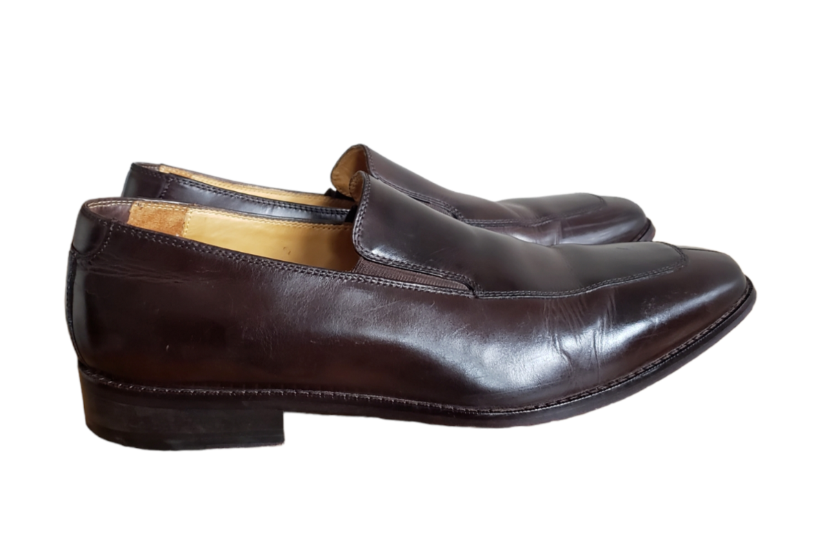 Cole Haan Mens Size 10.5 M Brown Leather Venetian Apron Toe Loafers Shoes C07553 Cole Haan Venetian Loafer Mens 9.5M Brown Leather Slip On  main image 4