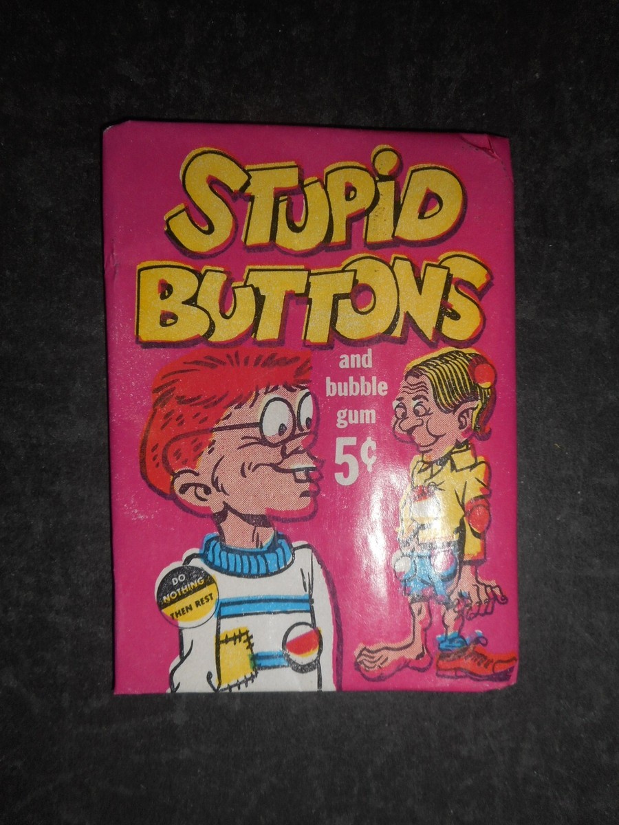 1971 STUPID BUTTONS UNOPENED PACK PHILLY GUM | eBay
