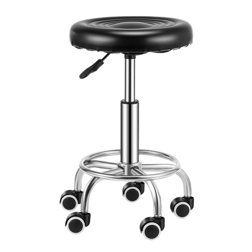Rollhocker Arbeitshocker Hocker Drehhocker Kosmetikhocker Praxishocker Schwarz - Bild 14 von 18