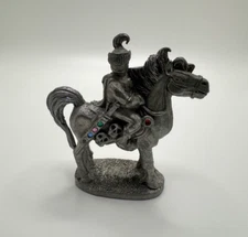 1980s Spoontiques Pewter Knight on Horse Figurine M1660