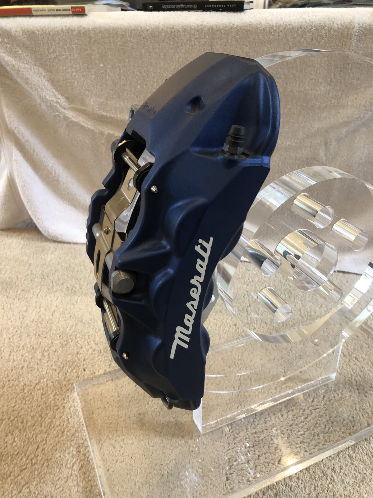 GENUINE MASERATI Brembo Blue Front Right Brake Caliper Dealer Display 670009178