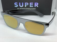 RetroSuperFuture Duo Lens Flat Top Gold Sunglasses VF9 size 57mm NEW