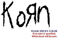 Korn Metal Music Rock Graphic Die Cut decal sticker Car Truck Boat Window 12"