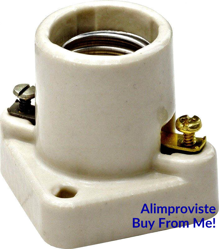 Leviton 19062 Porcelain Lamp Holder Pony Cleat Type 250v 660w for sale