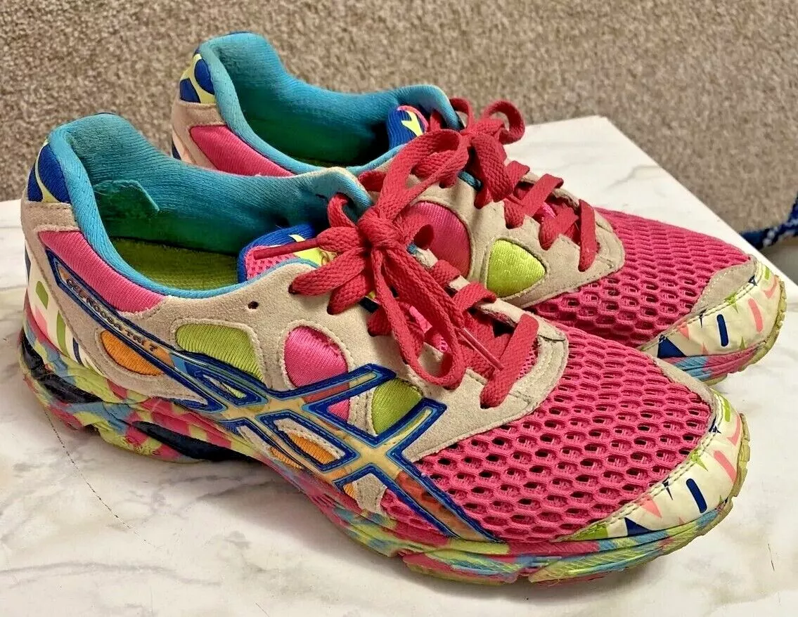 Asics Gel Noosa Tri 7 Running Shoes T264N Glow In The Dark Womens Size 9 |  Ebay