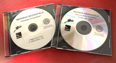 LOT of 2 RARE PROMO ONLY CD Singles ~ NATASHA BEDINGFIELD Pocketful + Love Like