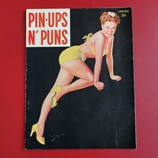 Vintage Pin-ups N Puns Magazine Spring 1944 Spicy Risque Girlie Pin-up Hogan Vintage Pin-ups N Puns Magazine Spring 1944 Spicy Risque Girlie Pin-up Hogan