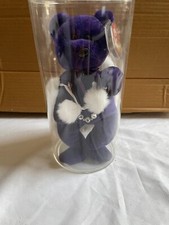 Rare Ty Beanie Baby Princess Diana Bear - Purple, New with Tags, Memorial Editio