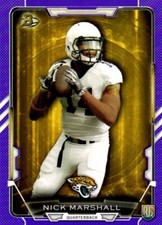 2015 Bowman #109 Nick Marshall Rookies Purple