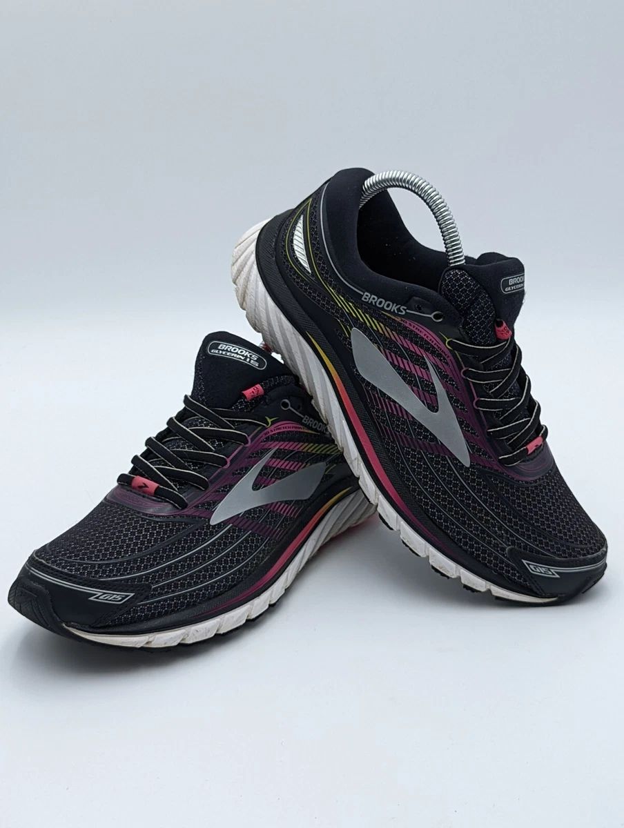 Brooks Glycerin GTS 15 Womens Size 8.5 Black Multicolor Running Shoes Sneakers