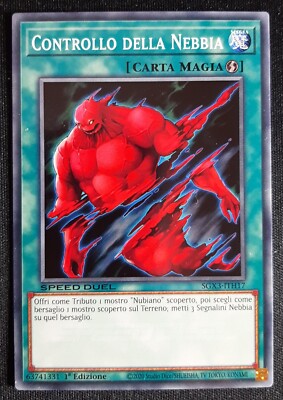 Gemeinsame NEBELSTEUERUNG auf Italienisch SPEED DUEL SGX3-ITH17 YUGIOH
