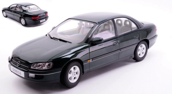 Triple 9 1/18 Opel Omega B 1996 GrÜN Modellbau Statisches Modell Diecast-image