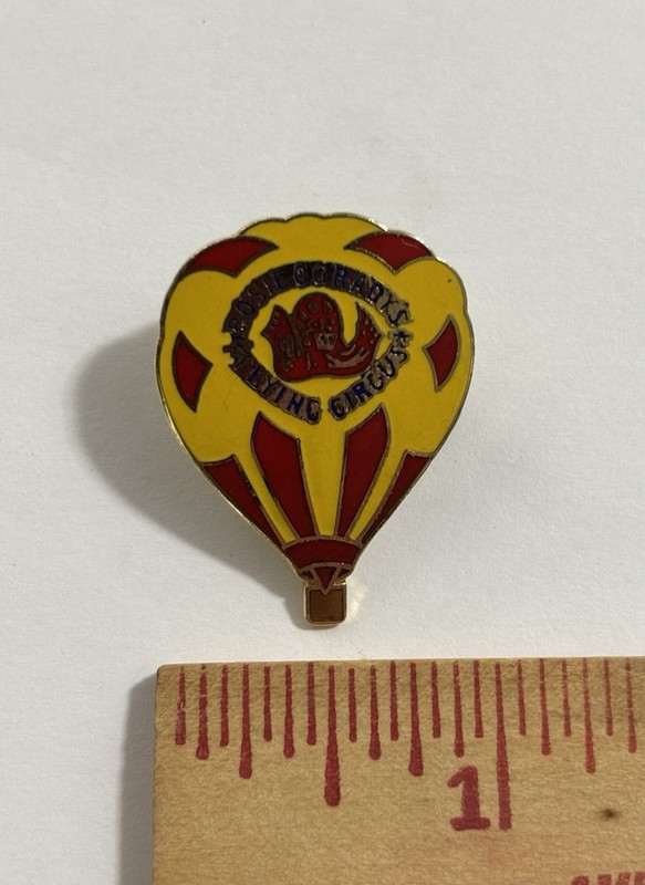 Vintage Rosie O’Grady’s Flying Circus Hot Air Balloon Pinback Brooch