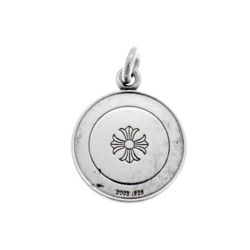 Corazones Cromados CORAZONES CROMADOS CHRM ANGL MDL Ángel Medalla V2 Dije Collar Plata T Foto 3 de 4