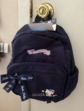 NWT Auth Hello Kitty Little Kids Backpack Navy Blue From Japan Sanrio