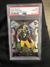 2022 Panini Select - Concourse Quay Walker #56 Silver Prizm Die-Cut (RC) PSA 10