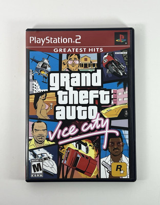 Grand Theft Auto: Vice City for PlayStation 2 PS2 Complete Manual and Map Tested