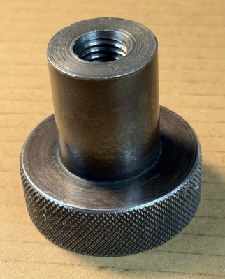 #ad 5 8 11 Knurled Steel Hand Knob 2 1 4” Head Dia. X 3 4” Wide X 2 1 4” OA Ht. $9.00