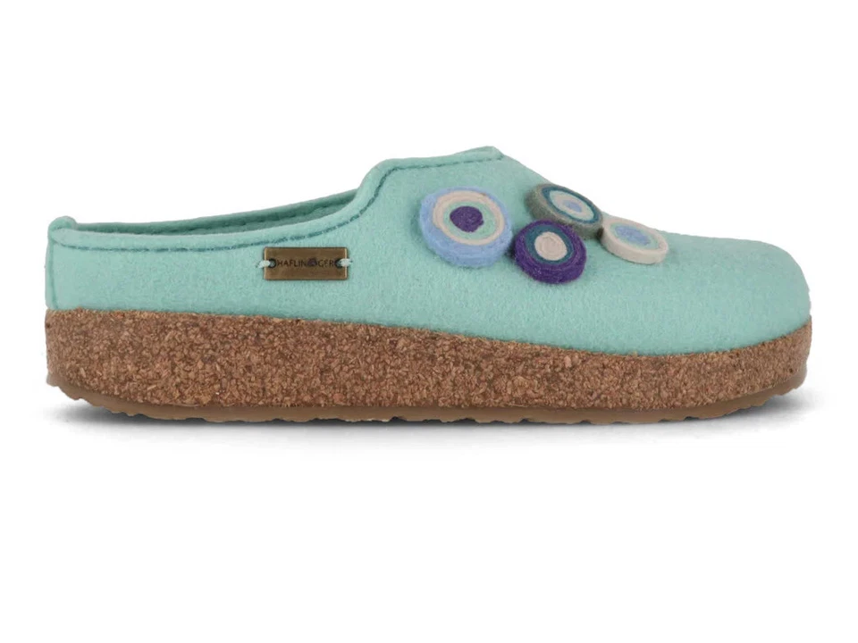 HAFLINGER Women Felt Clogs 'Grizzly Kanon', peppermint - Image 3 of 4