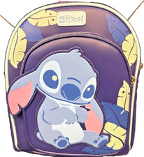 Disney Stitch Backpack Graphic Medium Front Zipper Pockets Bag NEW with Tags NEW