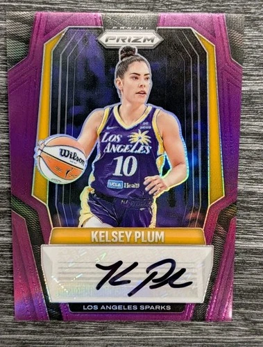 Kelsey Plum 2025 Panini Prizm WNBA #SG-KP Signatures Prizms Purple Auto Sparks