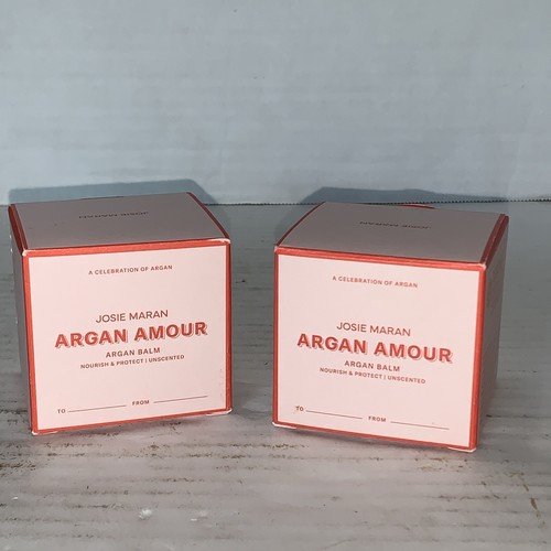 Josie Maran Argan Amour Bálsamo Nutre y Protege Sin Perfume 1.7 OZ Nuevo Lote de 2 - Imagen 4 de 6