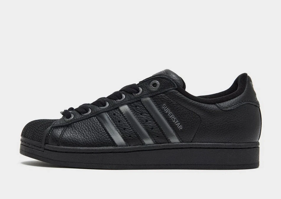 Adidas Originals Men's Superstar II Shoes in Black UK 8