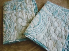 quilted pillow shams by VC NY geometric pattern