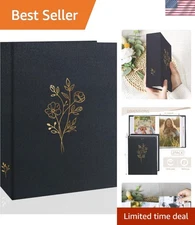 Photo Album 5x7 100 Photos Linen Cover Family Wedding Travel Memories