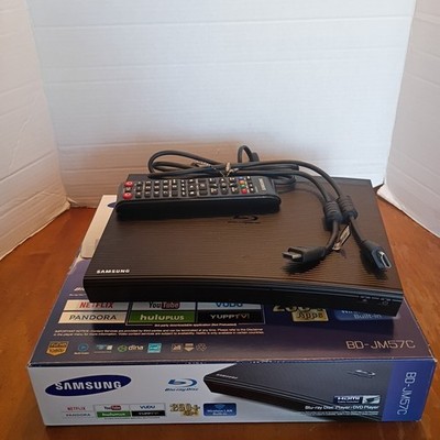 Samsung BD-J57C Blu-ray DVD Player HDMI Ethernet Full HD 1080p W/Remote Tested