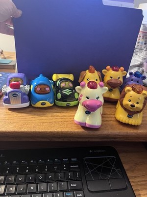 Vtech Go Go Smart Wheels Vehicles lot of 8 ~ Vechicles & Animals ~ ALL WORK!!!