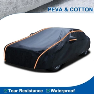 Couverture de voiture extérieure pour Mercedes Benz Classe C 6 Couche PEVA+Cotton Tous les temps